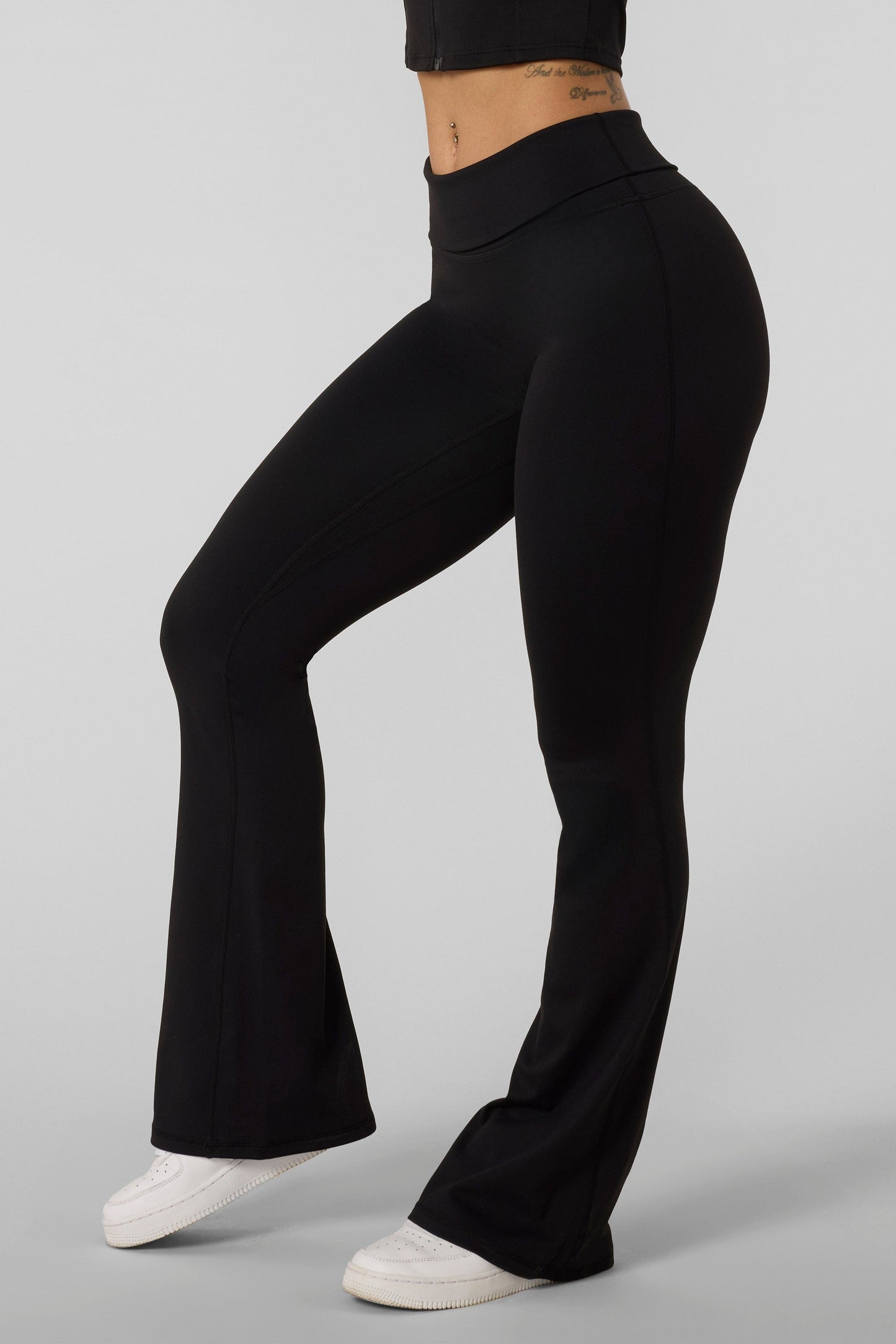 The Foldover Flared Leggings