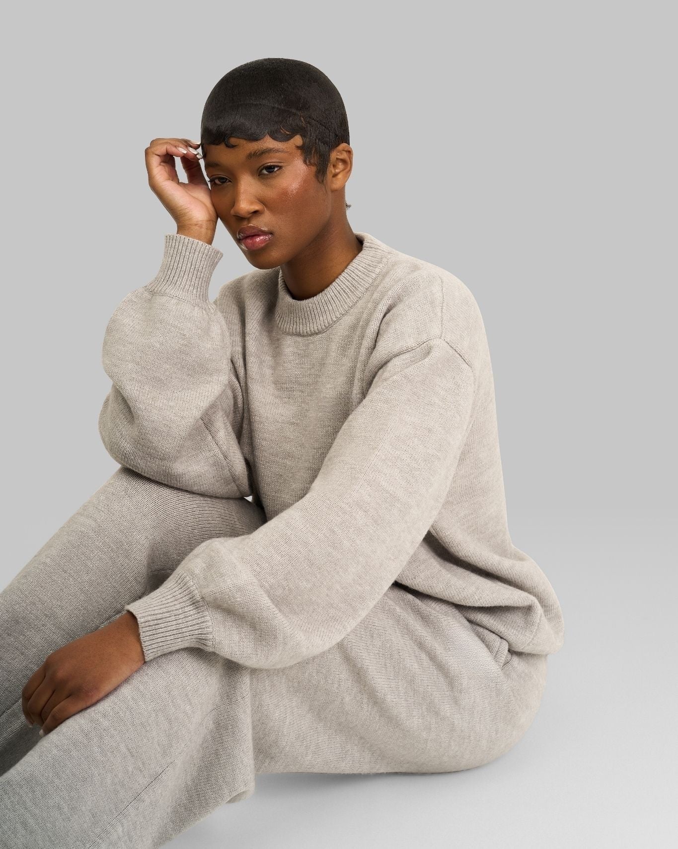 The KnitForm Wide Leg Trouser