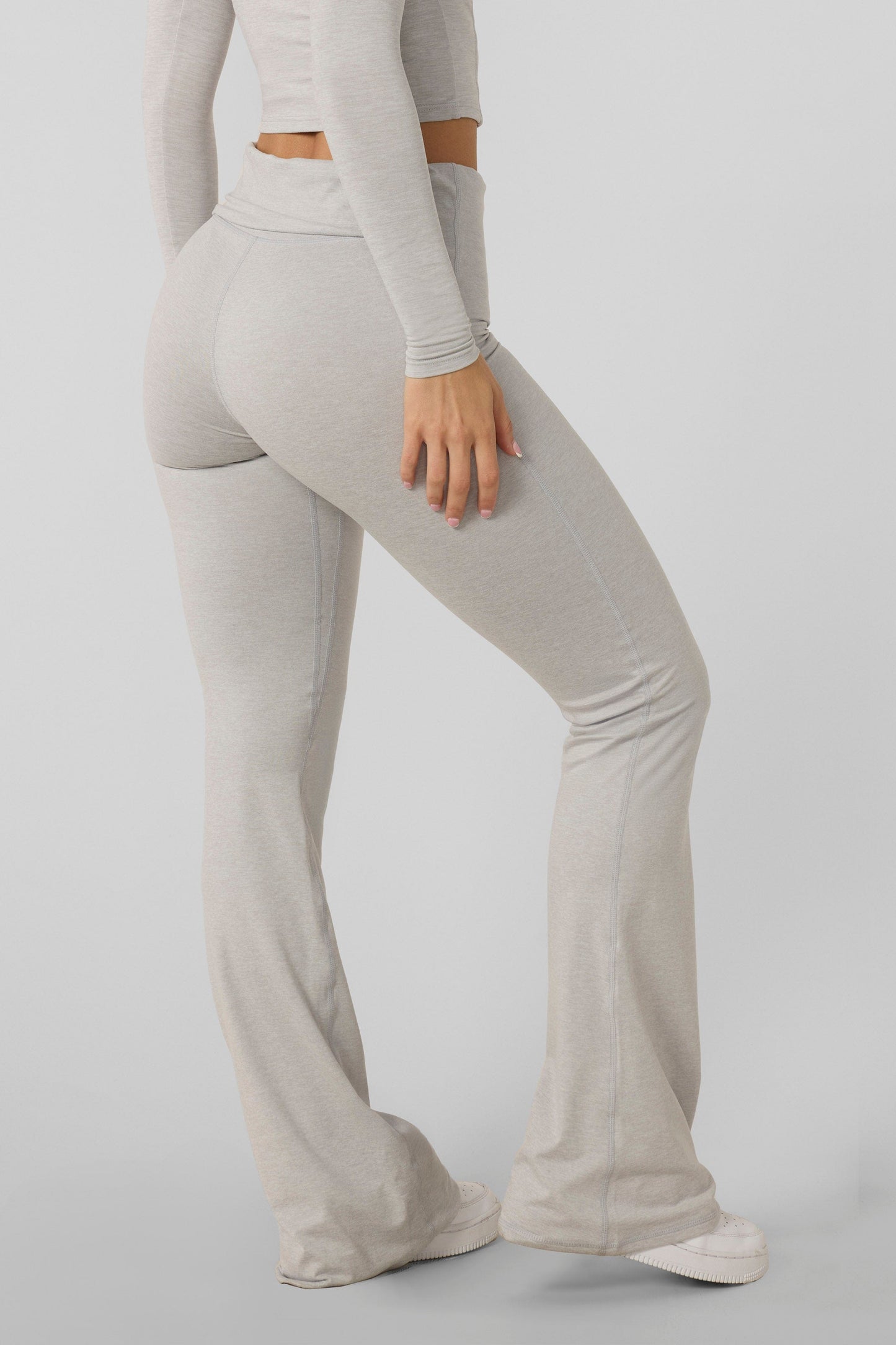 The Foldover Flared Leggings