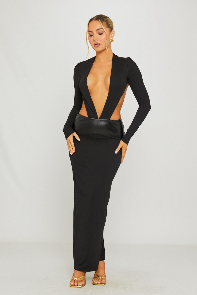 The Eclipse Maxi Black Dress