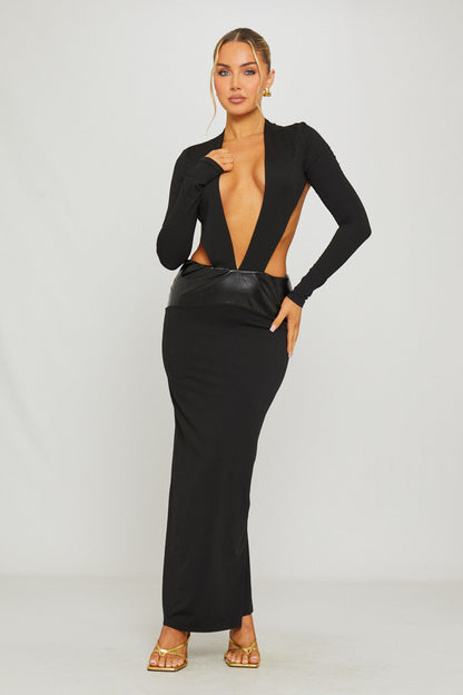 The Eclipse Maxi Black Dress