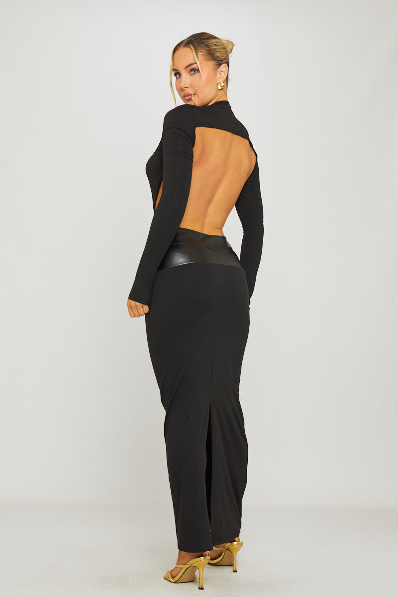 The Eclipse Maxi Black Dress