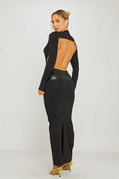 The Eclipse Maxi Black Dress