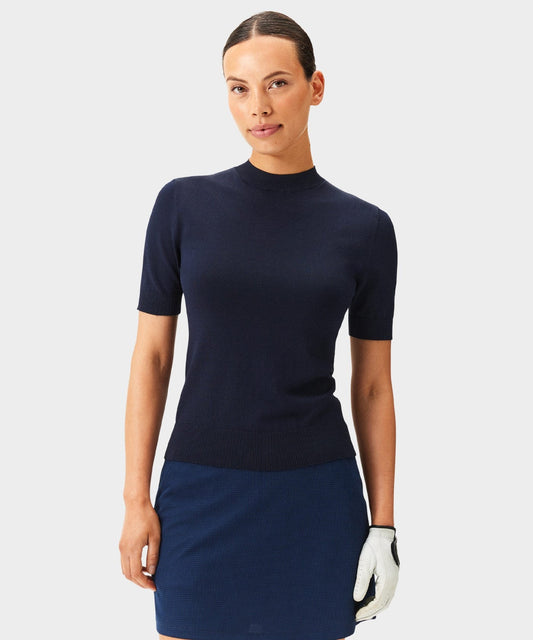 The Onyx Navy Neck
