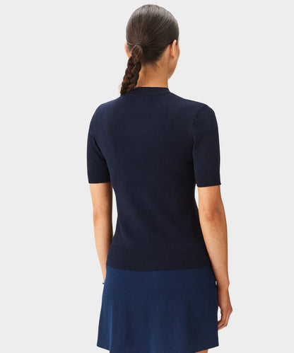 The Onyx Navy Neck
