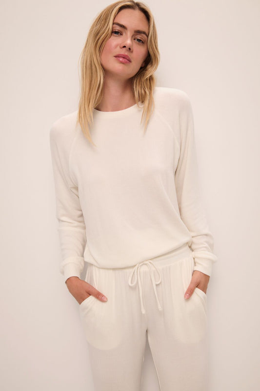 The Aspen Ivory Knit Pullover