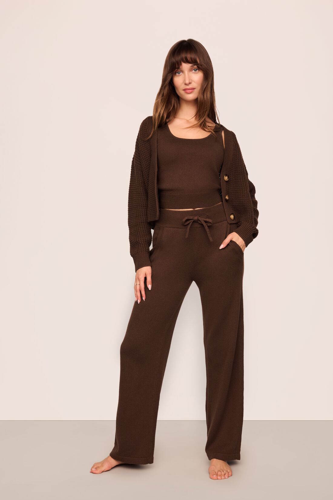 The Brown Warm Whisper Cardi recycled