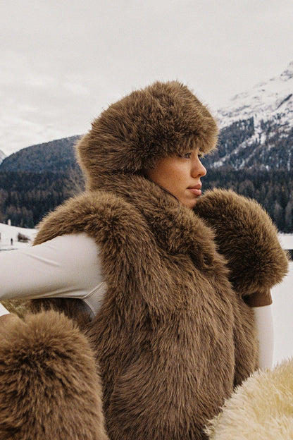 The Snowdrift Faux Fur Vest