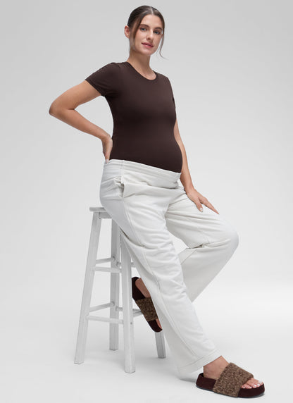 The Luxeform Maternity Crew Neck Short Sleeve