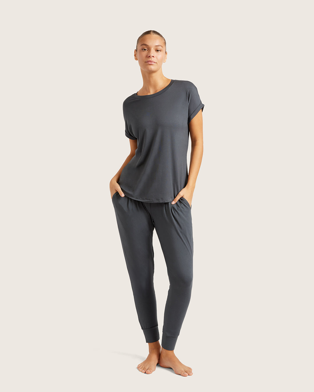 The Off-Duty Lounge Grey Top
