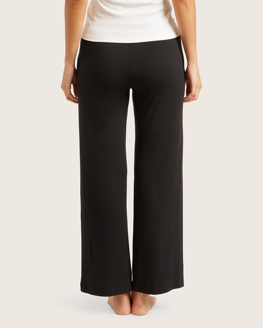 The Off-Duty Lounge wide leg – Black