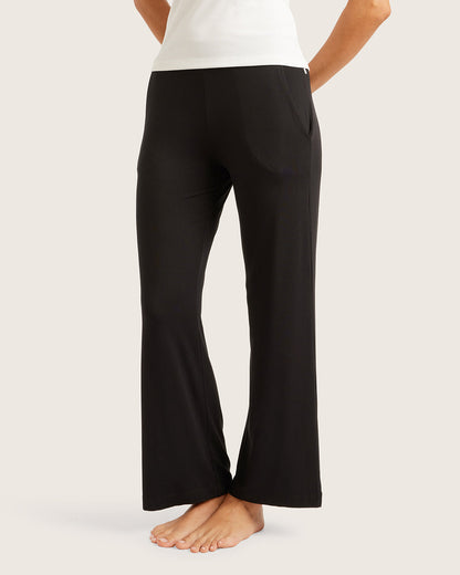 The Off-Duty Lounge wide leg – Black