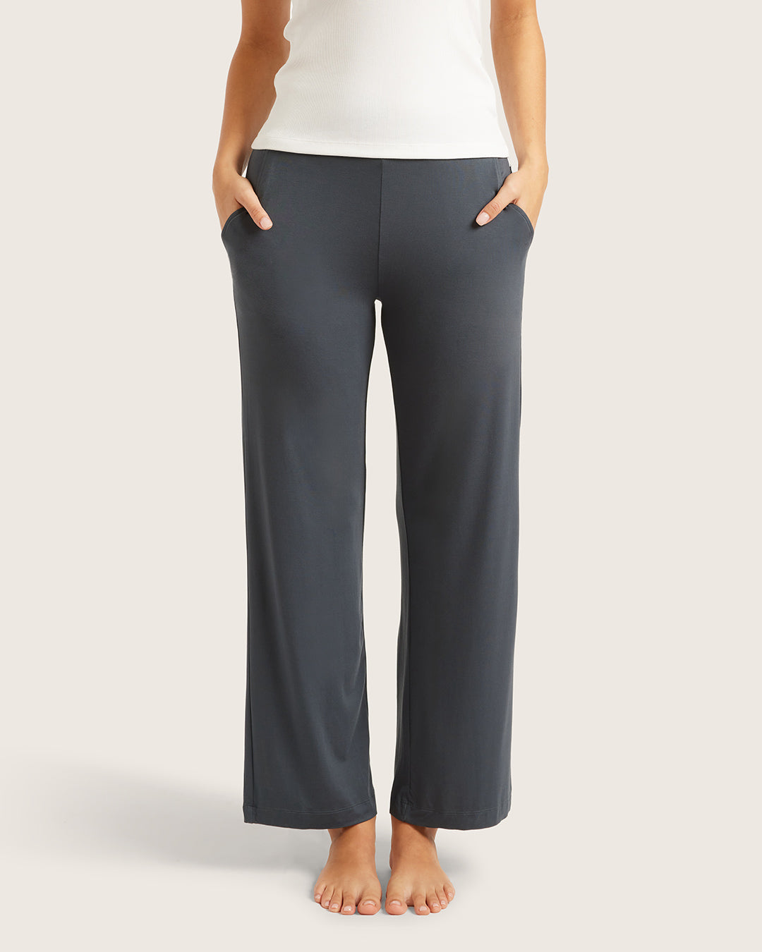 The Off-Duty Lounge wide leg – Gray