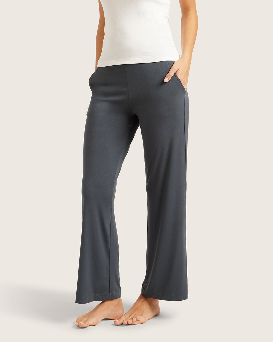 The Off-Duty Lounge wide leg – Gray