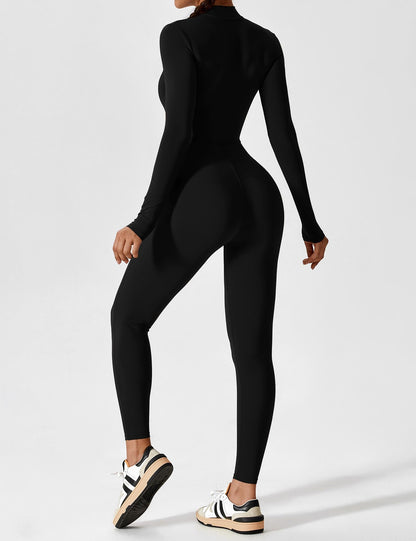 The Lumaline Long Sleeve Zipper Jumpsuit 