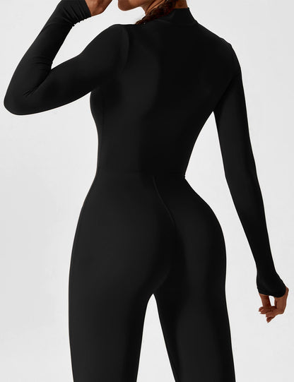 The Lumaline Long Sleeve Zipper Jumpsuit 