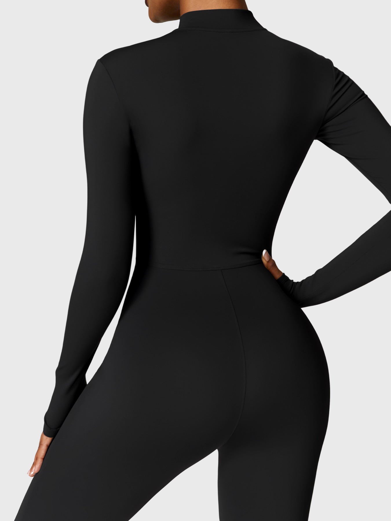 The Veloura Fleece Long Sleeve Zipper Jumpsuit (warm) 