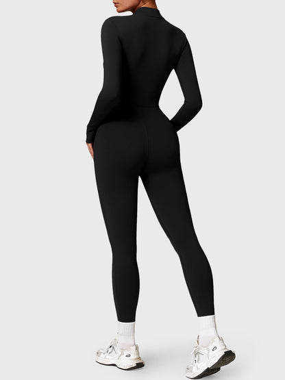 The Veloura Fleece Long Sleeve Zipper Jumpsuit (warm) 