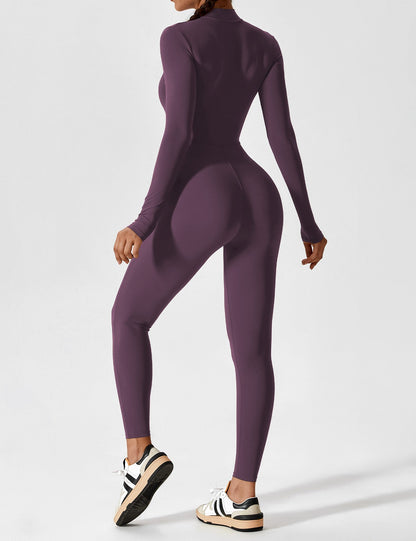 The Lumaline Long Sleeve Zipper Jumpsuit 