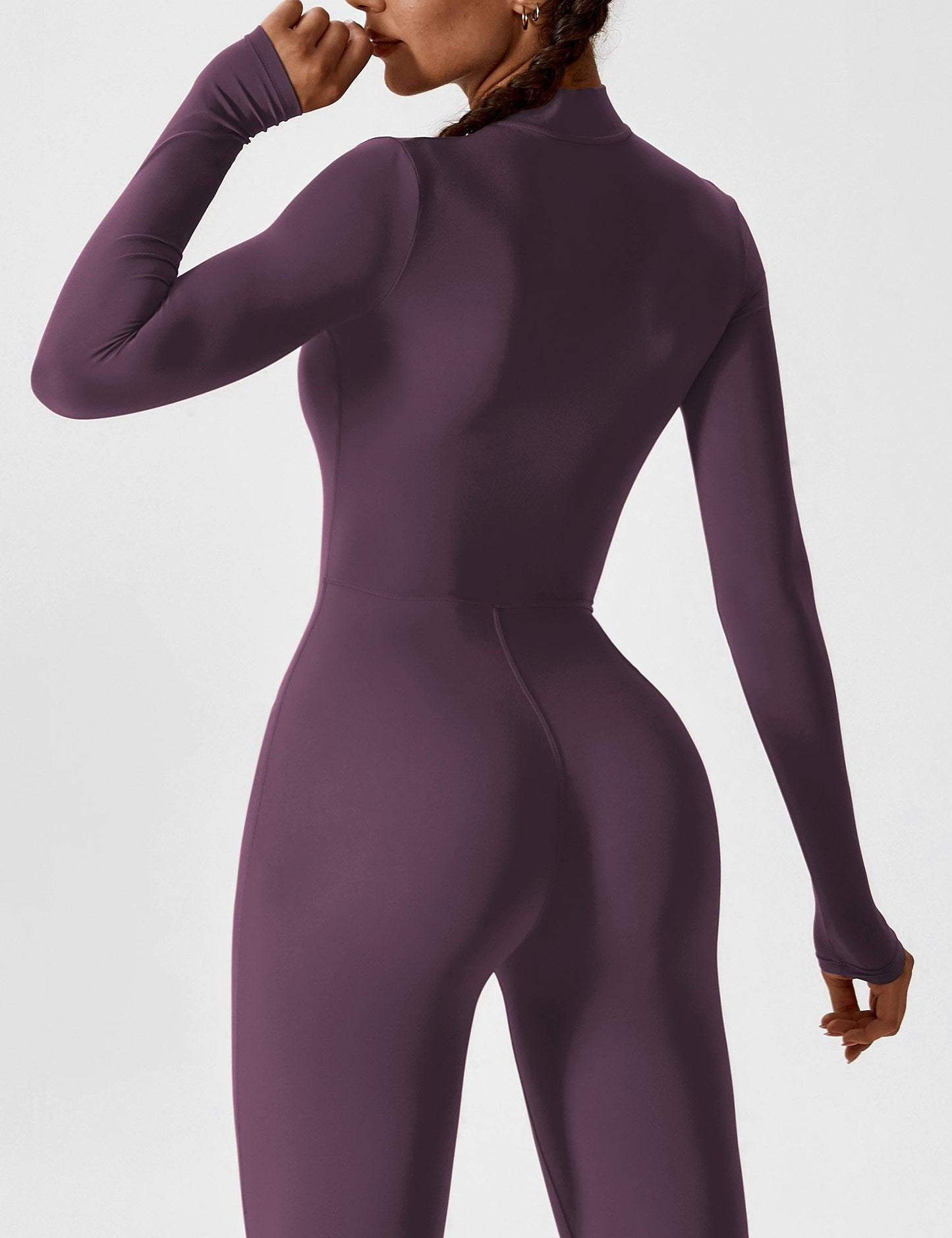 The Lumaline Long Sleeve Zipper Jumpsuit 