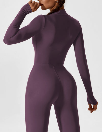 The Lumaline Long Sleeve Zipper Jumpsuit 