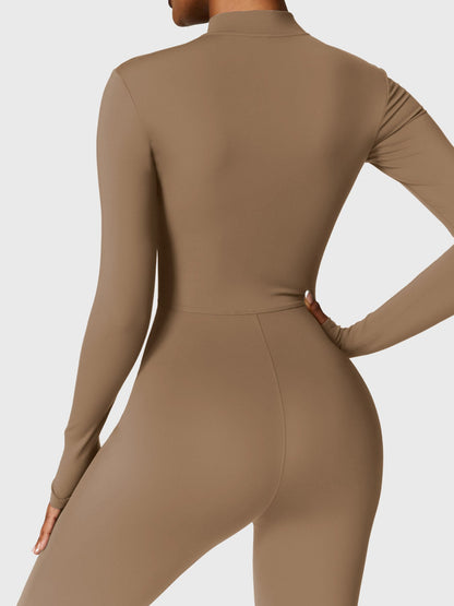 The Veloura Fleece Long Sleeve Zipper Jumpsuit (warm) 