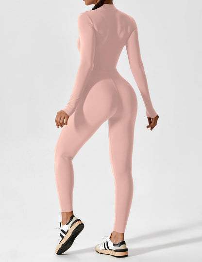 The Lumaline Long Sleeve Zipper Jumpsuit 