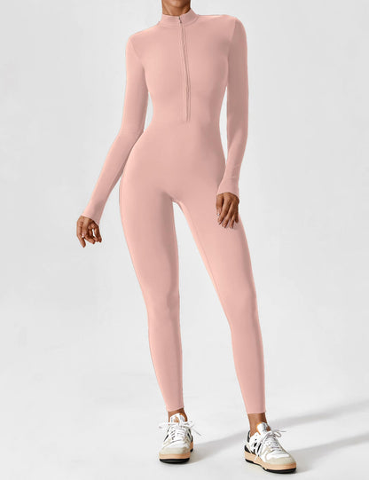 The Lumaline Long Sleeve Zipper Jumpsuit 