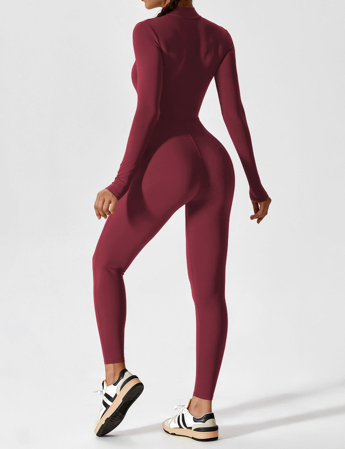 The Lumaline Long Sleeve Zipper Jumpsuit 