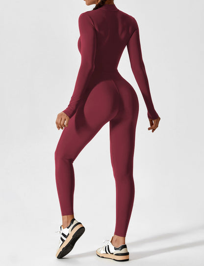 The Lumaline Long Sleeve Zipper Jumpsuit 