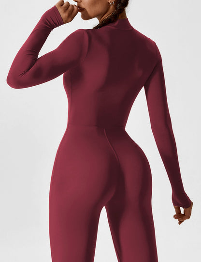 The Lumaline Long Sleeve Zipper Jumpsuit 
