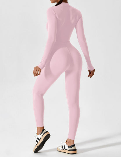 The Lumaline Long Sleeve Zipper Jumpsuit 
