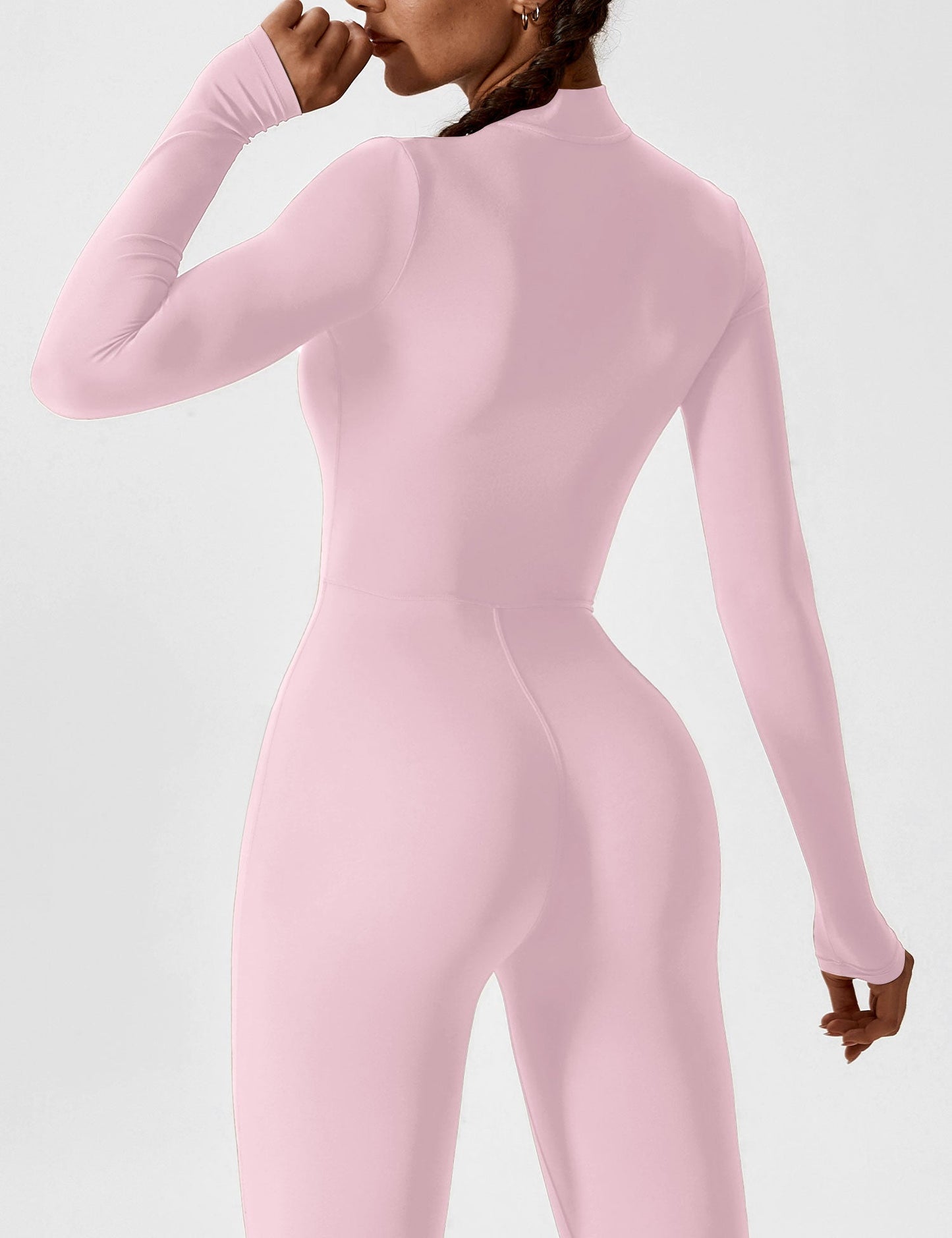 The Lumaline Long Sleeve Zipper Jumpsuit 