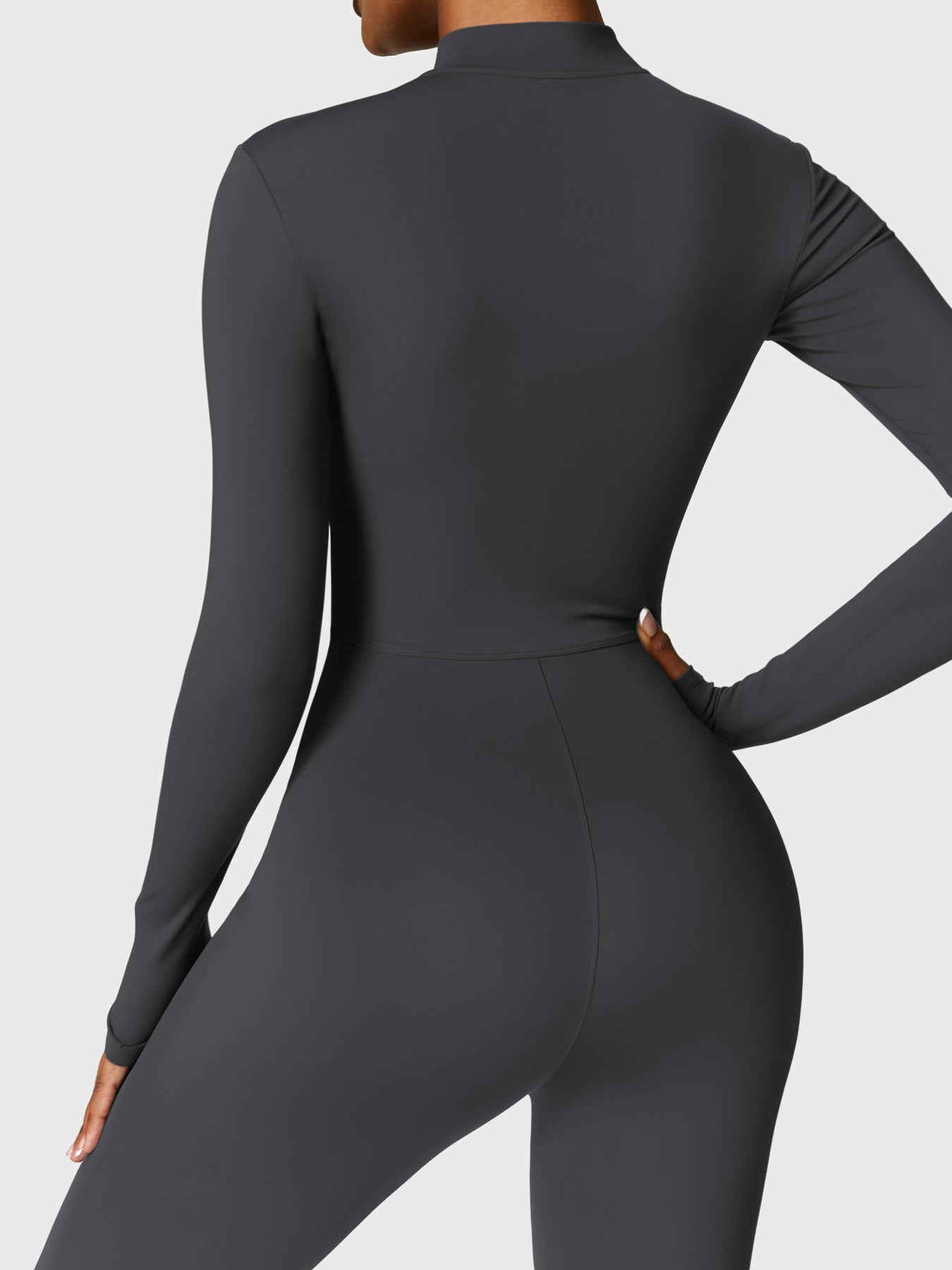 The Veloura Fleece Long Sleeve Zipper Jumpsuit (warm) 