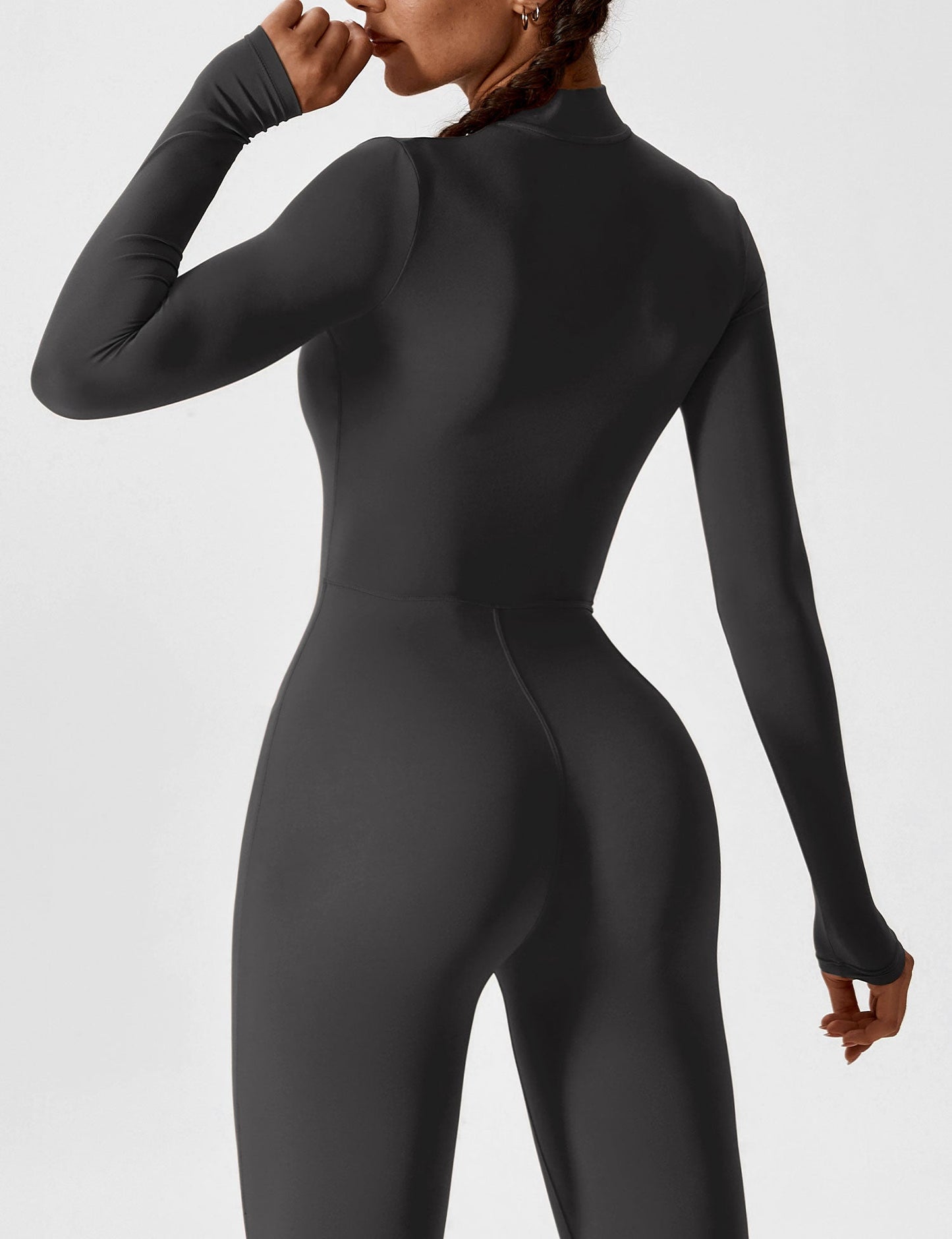 The Lumaline Long Sleeve Zipper Jumpsuit 