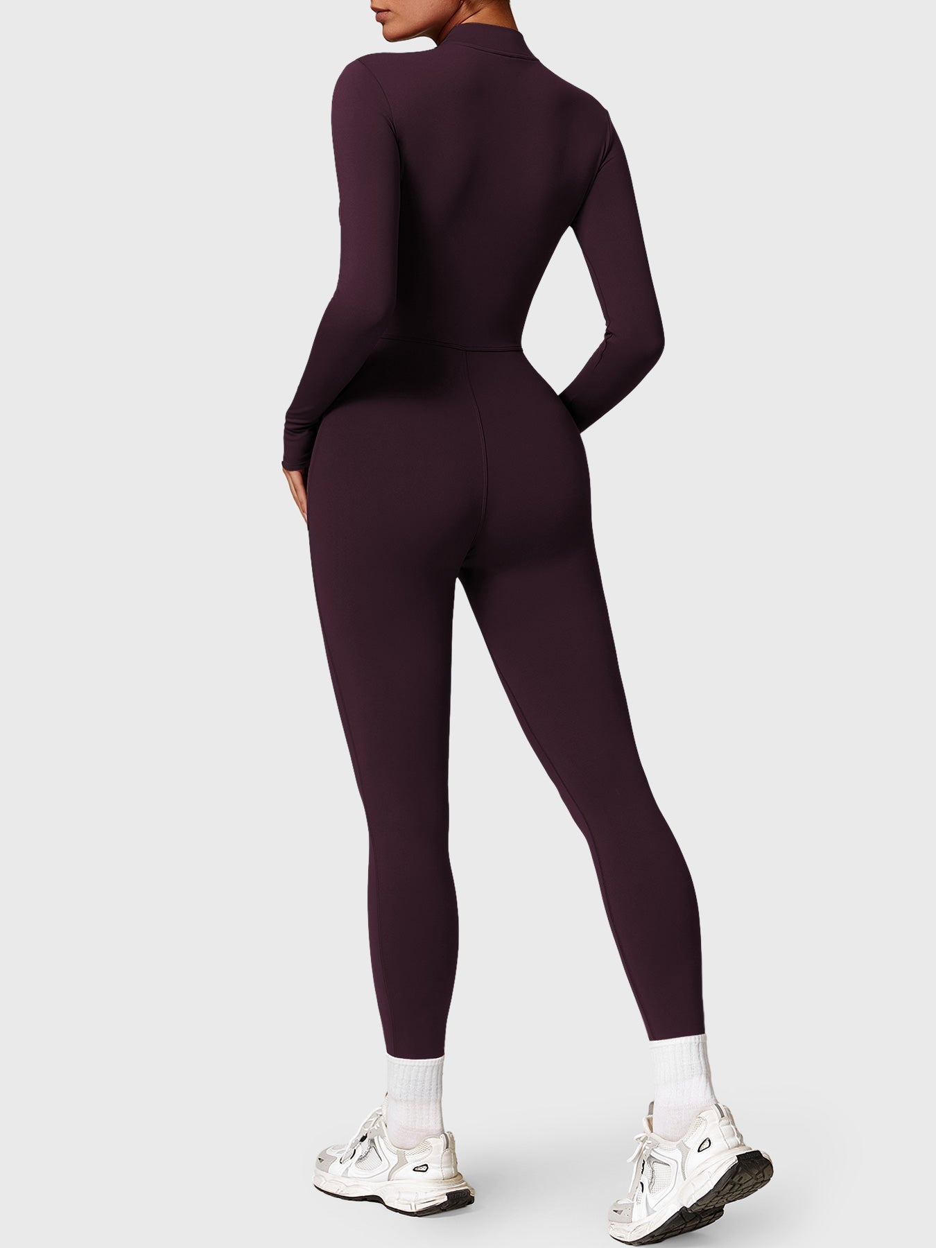 The Veloura Fleece Long Sleeve Zipper Jumpsuit (warm) 