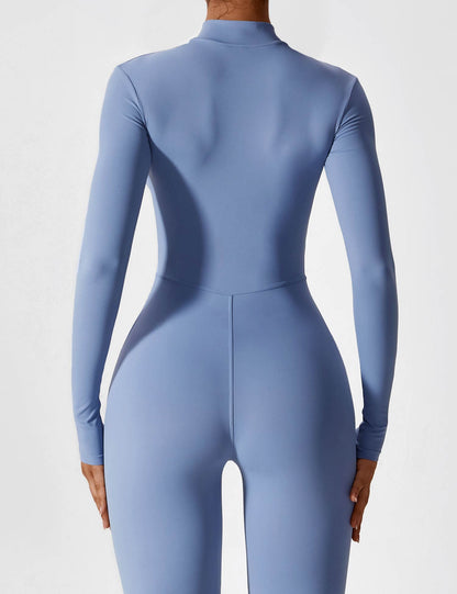 The Lumaline Long Sleeve Zipper Jumpsuit 