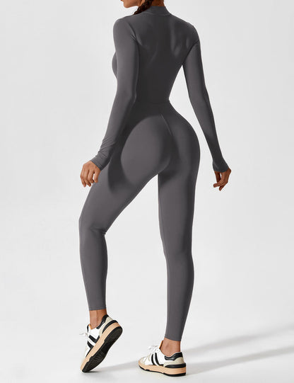 The Lumaline Long Sleeve Zipper Jumpsuit 