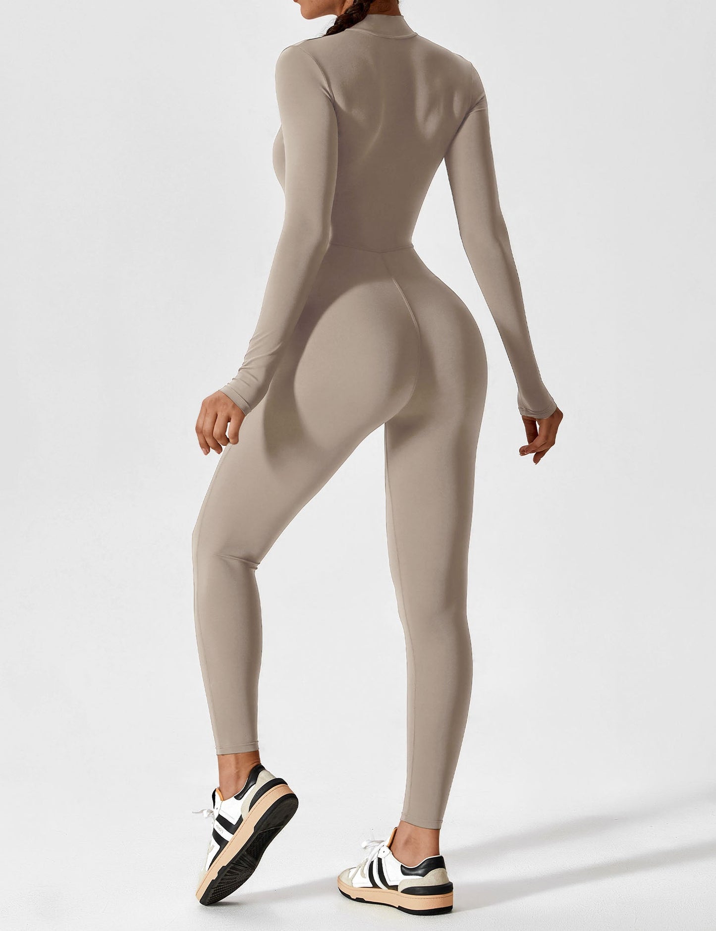 The Lumaline Long Sleeve Zipper Jumpsuit 