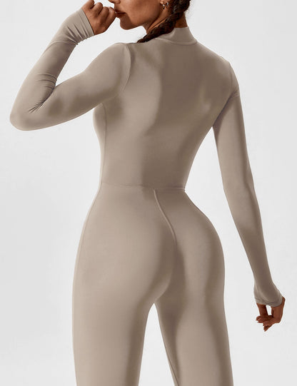 The Lumaline Long Sleeve Zipper Jumpsuit 