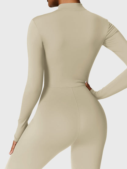 The Veloura Fleece Long Sleeve Zipper Jumpsuit (warm) 