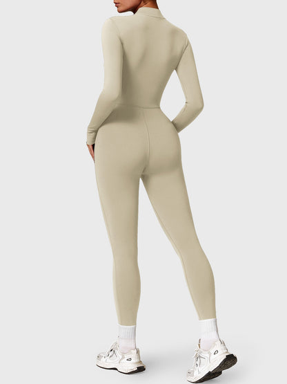 The Veloura Fleece Long Sleeve Zipper Jumpsuit (warm) 