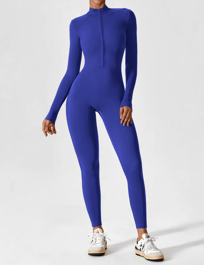 The Lumaline Long Sleeve Zipper Jumpsuit 