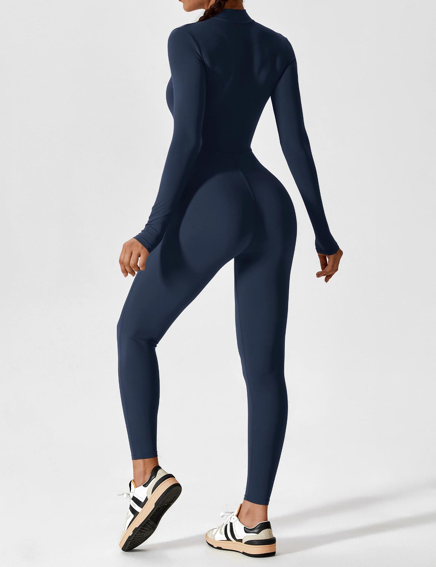 The Lumaline Long Sleeve Zipper Jumpsuit 