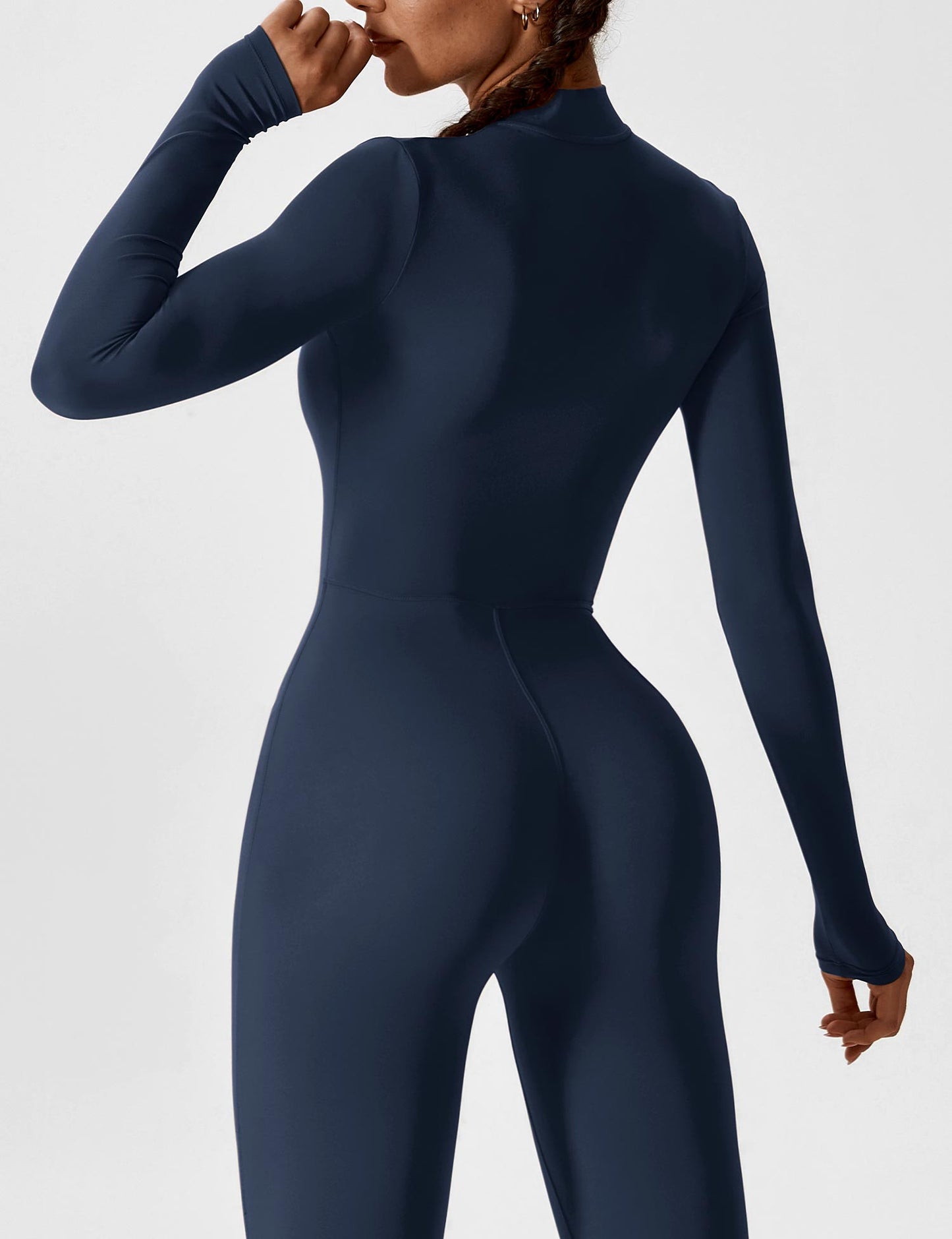 The Lumaline Long Sleeve Zipper Jumpsuit 