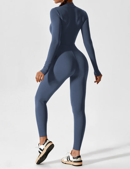 The Lumaline Long Sleeve Zipper Jumpsuit 
