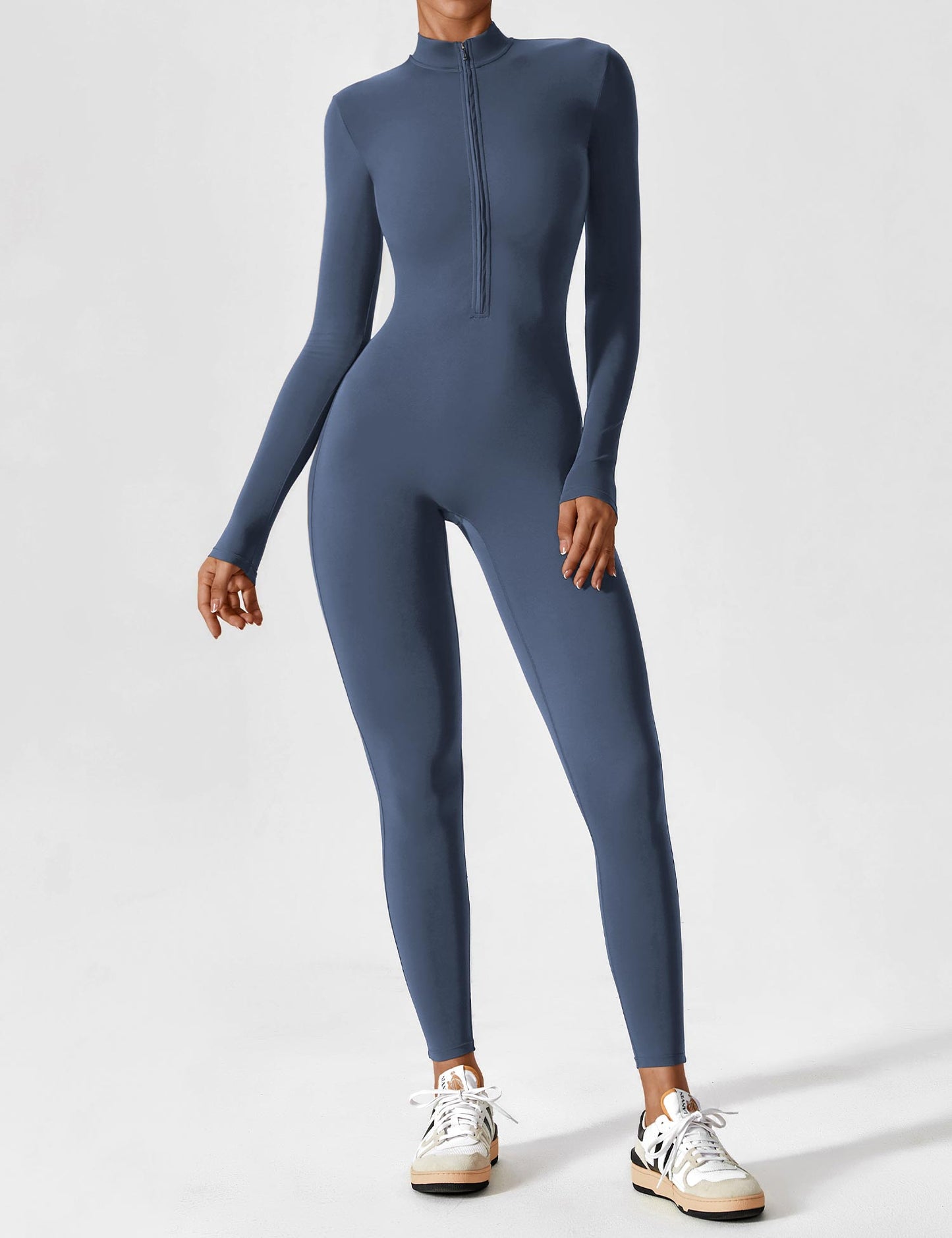 The Lumaline Long Sleeve Zipper Jumpsuit 