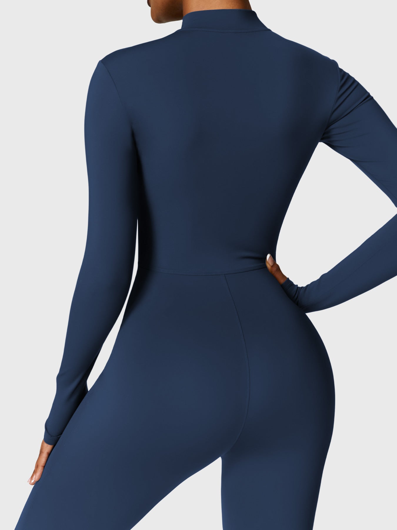 The Veloura Fleece Long Sleeve Zipper Jumpsuit (warm) 