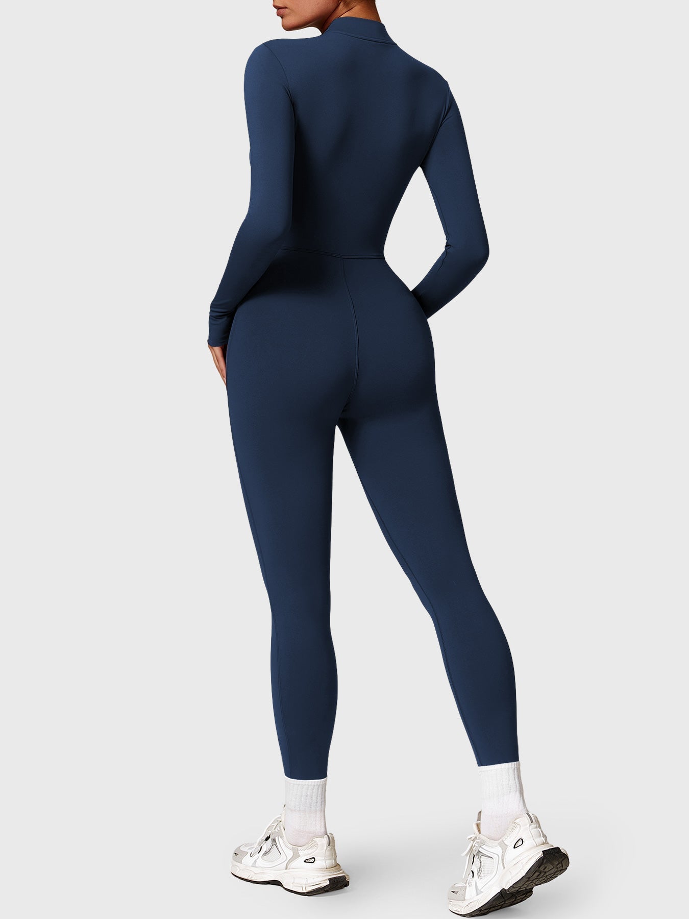 The Veloura Fleece Long Sleeve Zipper Jumpsuit (warm) 