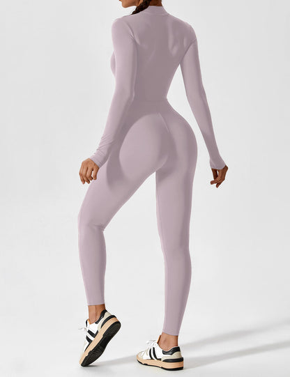 The Lumaline Long Sleeve Zipper Jumpsuit 